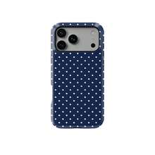 Navy Blue Polka Dot Phone Case Compatible With IPhone 17, 16, 15, 14, 13, 12, 11 Pro Max - Navy Blue - View 4