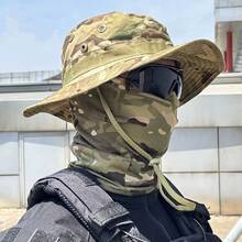 TendenciaSombrero De Sol Con Protección Para Casco Visera TácticaCalidad premium - Gris Oscuro - Ver 9