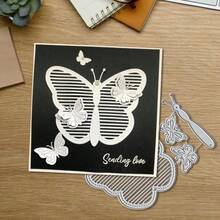 Creative Butterfly Metal Cutting Dies, DIY Scrapbooking Album And Embossing Stencil, Greeting Card Making Tool, Card Paper Cutting Crafts ,Gift Card Making Template Die Cuts.