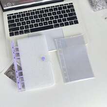 A6 Transparent Loose-Leaf Cover Sticker Book, Stickers, 3D Sticker Storage Box, 6-Ring PVC Notebook Set, DIY Journal - Multicolor - View 23