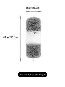 1pc Extendable & Detachable Ultra-Fine Fiber Ceiling And Fan Duster, Dust Brush, Home Ceiling Dust Cleaning Tool For Sweeping Walls, Ceilings, Kitchen, Living Room, Bedroom, Hallway - Gray - View 9