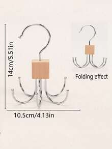 1pc Storage Multifunctional Bedroom Object Hanging Wall Behind The Door, Foyer Wardrobe Clip Baseball Cap Storage Hook Rack Hanging Hat Storage Hook Rack Hanging Hat/Clothes/Accessories/Scarves/Handkerchiefs Easy To Carry When Traveling And Going Out - Multicolor - View 8