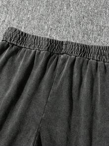 Retro Dark Men's Wash Water Worn Out Vest