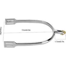 Espuelas de Caballo, 2 espuelas Estilo inglés de aleación de Zinc Espuelas de Equipo Exquisito Accesorios de Equipo Ecuestre para Botas Hombres/Mujeres, Accesorios de Equitación de Espuelas ecuestres,38912815 - Multicolor - Ver 2