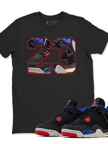 NUmber 23 Shirt To Match  4 Rare Air, R 4 Rare Air Shirt, Sneaker TShirts To Match S 4s Rare Air - 款式1 - 查看 1