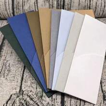 10pcs Wedding Invitation Envelopes. Minimalist Style Invitation Envelopes, Suitable For Engagement, Birthday, Christening And Other Occasions. - Solid Color - View 5