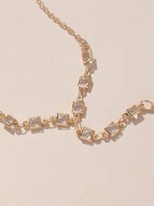 1pc Fashionable Handmade Faux Pearl Finger Chain Bracelet, Versatile For Daily Wear And Party - Multicolor - View 9