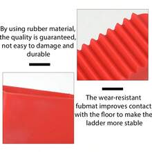 2/4pcs Heavy Duty Anti-Slip Rubber Ladder Feet - Universal Replaceable Safety Grip Caps, Suitable For Extension Ladders, Durable For Home And Industrial Use, Red, Ladder Safety Accessories, Textured Non-Slip Surface, Secure Fit Design