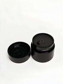 5g Refillable Black Double-Layer Thick Opaque Jar, Small Capacity Cream, Ointment, Nail Polish, Eye Cream Empty Bottle, Travel Opaque Refillable Container - Black - View 9