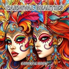 GDTME 24页艺术嘉年华成人涂色书，原创设计，适合节日、缓解压力、减轻焦虑，是情人节、复活节、返校季的完美礼物。 - 彩色 - 查看 12