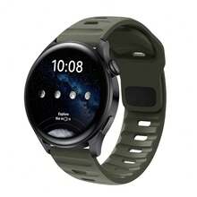 1PC 20mm 22mm Soft Sweatproof Sports Silicone Strap Compatible With Samsung Galaxy Watch 7 6 5 4 40 44mm 6Classic 43 47mm 5Pro 45mm Replacement Band - 20mm - View 8