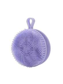 1pc Silicone Bath Brush, Exfoliating Sponge And Body Cleansing Brush, Soft And Skin-Friendly,And Cleansing The Skin - Provides A Soft And Gentle Massage For Rejuvenated Skin - Ideal For Bathroom Use.