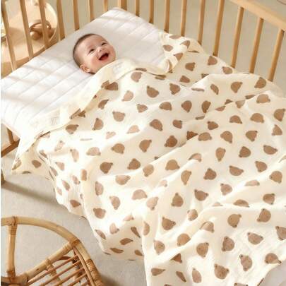 1 chiếc chăn quấn em bé, chăn nhận em bé, chăn quấn sơ sinh, chăn phủ xe đẩy em bé, chăn quấn muslin cho phòng sinh (dùng được cho cả bé trai và bé gái), chăn quấn, chăn muslin sơ sinh, bộ đồ giường, bộ khăn tắm cho bé, chăn nhẹ.