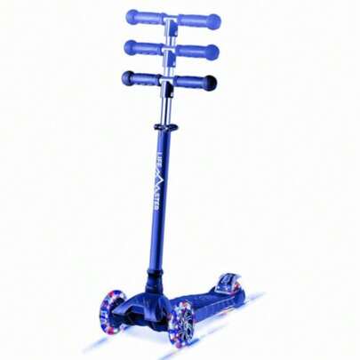Scooter and Toddler 3 Wheel Kick Scooter LED Wheel Lights Illuminate When Rolling Adjustable Handlebar Indoor and Outdoor - by Lifemaster