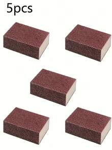 Emery Sand Sponge Scrubber, Multi-Functional Cleaning Tool, Powerful Stain & Rust Removal, Durable & Non-Sanding, Specialized For Cleaning Kitchen Stoves / Pot Bottoms / Tiles - Brown - View 12