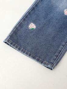 Quần jeans ống rộng dáng suông, quần denim ống đứng đa năng, phong cách đường phố. - Rửa nhẹ - Xem 4