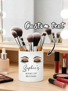 Personalized Makeup Brush Holder, Personalized Comfortable & Convenient Makeup Brush Set, With Personalized Name Combination Bag - Multicolor - View 2