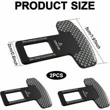 2Pack Car Seat Belt Clip Buckle,Car Trim Accessories Seat Belt Clip Adjuster Clips For All Cars To Make Your Driving More Comfortable & Flexible Accessories (Black) - mặc định - Xem 2