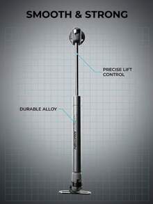 1根耐用液压金属支撑杆，稳固不卡顿，防锈耐用，用于支撑家具盖/固定设备箱盖/方便柜门开关。安装简便，适用于各种柜门，是家居五金的实用配件。 - 彩色 - 查看 4