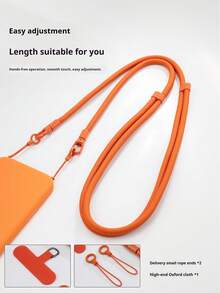 2026新款可调节挂绳，斜挎手机挂绳，多功能挂件，适用于户外运动、徒步旅行、旅游，是送给朋友、家人、同事的生日礼物，兼容安卓及大多数智能手机，也是送给母亲、家人、朋友、孩子、生日、节日的手机链。 - 彩色 - 查看 2