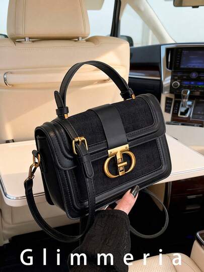 Modern högkvalitativ handväska för kvinnor, ny höst/vinter, retrochic, nischformad pendlingsaxelväska