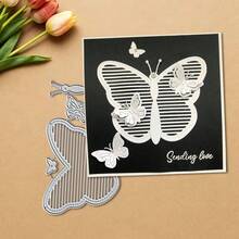 Creative Butterfly Metal Cutting Dies, DIY Scrapbooking Album And Embossing Stencil, Greeting Card Making Tool, Card Paper Cutting Crafts ,Gift Card Making Template Die Cuts.