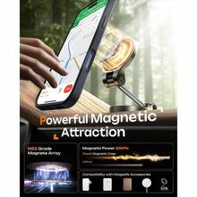 Compatible With AppleIPhone 17 Promax/17 Pro/17 Air/16E/15/14/13/12 Case, Compatible With MagSafe, Military Grade Drop Protection, Stronger Magnetic, Thickened Back Panel Shockproof Airbag, Slim Anti-Scratch Protective Cover - 灰色 - 查看 8
