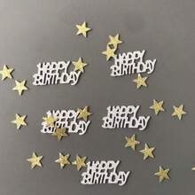 1 conjunto/1 unidade de confete de papel em formato de estrela de cinco pontas com glitter para decoração de festas de aniversário. Ideal para bolos de aniversário, casamentos, aniversários de casamento, decoração de ambientes, festas em geral, jogos de mesa em casamentos e ocasiões de primavera (Páscoa). - Ouro - Ver 6