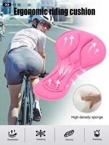 Women's Solid Color Casual Versatile Daily Outdoor 3D Padded Cycling Shorts - Black - View 5