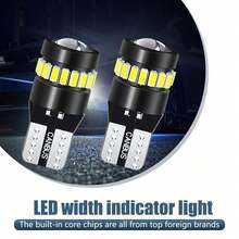 2Pcs 24 LED T10 W5W -Easy To Install-Universal, Light 300% Brightness, 12/24V Compatible, CanBus Light Reverse Turn Signal Light Automobile Parts, For Motorcycle, Car, Bus, Truck,Room For Decoration, Without Battery