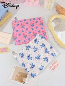 Disney 1个官方授权经典卡通人物米妮和史迪奇设计便携式女士旅行化妆包轻便手拿包化妆品收纳包大容量化妆包手拿化妆包洗漱旅行包 - 彩色 - 查看 6