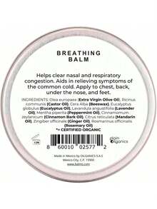 EstiloTendenciaBalm'S Breathe 45G - Balsamo Para Aliviar SíNtomas De Gripe Y Resfriado Pomada Natural De Cera De Abeja Con Aceites Esenciales De Eucalipto Y Mejorana Bebé NiñOs AdultosCalidad PremiumVersióN Mejorada - 1 - Ver 3