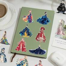 50PCS Skirt Series PET Material Stickers DIY Luggage Speaker Water Cup Notebook Waterproof Stickers - Multicolor - View 8