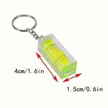 迷你水平仪钥匙扣，便携式小型水平仪，液位测量工具，口袋水平尺，适用于家庭DIY安装和找平