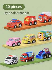 5pcs/10pcs Durable Crash Resistant Car Toys (Random Internal Component Colors) - Multicolor - View 7