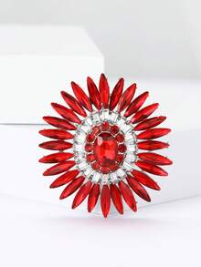 Luxury Crystal Glass Flower Brooches - Rhinestone Pins For Women Casual Party Jewelry Accessories / Friends Gifts Badges Decoration - Crystal Glass Flower - View 21