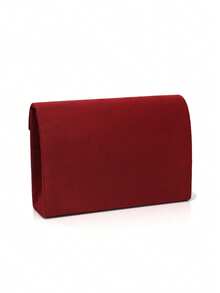 Envelope Design Party/Wedding Clutch Bag For Women, With Detachable Chain Strap And Shoulder Strap, Fashion Wallet - Red - View 4