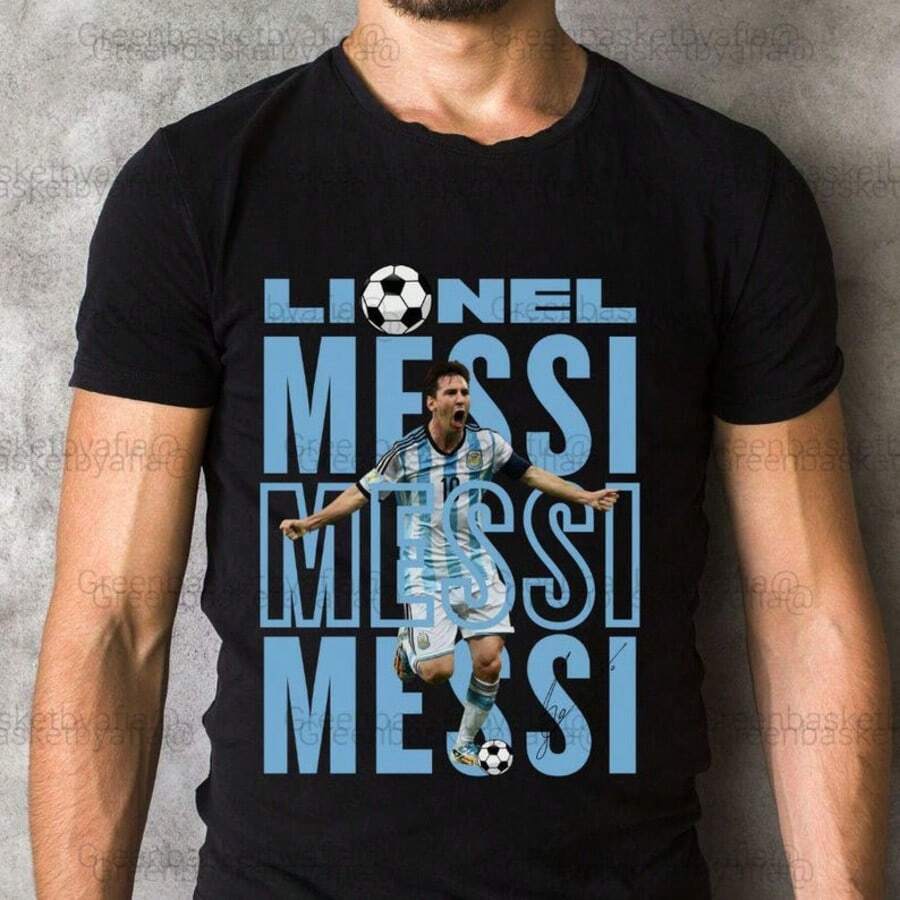 Lio Nel Me Ssi T-Shirt Design PNG_ Soccer Star Me Ssi Hoodie Kids Christmas Soccer Fan Gift (Digital Do - màu đen - Xem 1