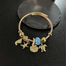 1pc Fashion Eye Pendant Mix, DIY Jewelry Gift, Beaded Bracelet For Daily Wear