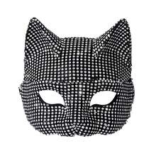 1pc Crystal-Studded Masquerade Mask For Women, CosplayProp,Sexy Accessory For Party & Bal Back To School - Multicolor - View 9