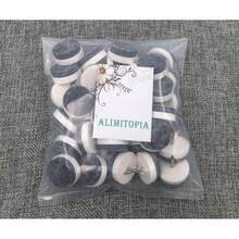 New  40pcs Furniture Felt Pad Heavy Duty Nail-On Chiar Slider Glide Pad Floor Tector For Wooden Furniture Chair TablLeg Feet(Φ18mm Or 0.7"White) - 18mm White (40pcs) - View 8