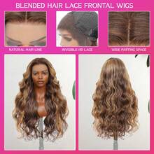 NATAN Long Wavy Black Synthetic Wig For Women - Heat Resistant Fiber, Deep Wave Style, Perfect For Daily Wear & Cosplay, Natural-Looking Body Wavy Hairpiece - S4/27 - View 2