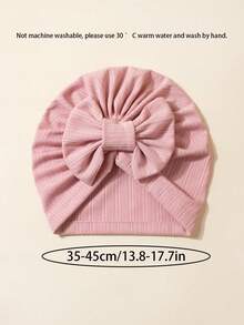 1pc/2pcs Girls' Hat, Baby Girl Autumn Dress, Baby Girl Winter Outfit, Holiday Anniversary Decoration, Red Accessories, Girls' Autumn Set, Bow Hat, Multiple Colors Available, Suitable For Indoor And Outdoor Wear - Multicolor - View 4