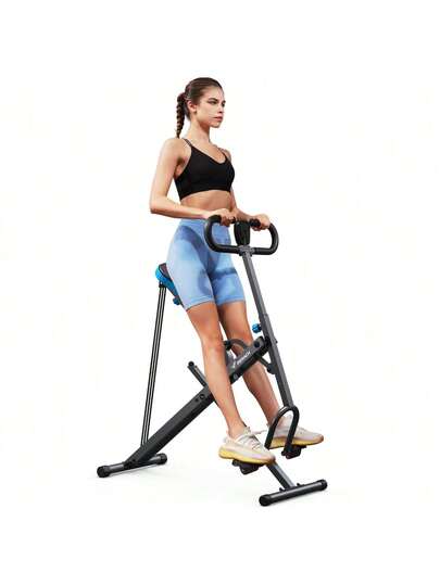 MERACH 2 in 1 Squat Rowing Machine with Holder, Squat Machine Foldable Squat Machine, Glute Machine for Buttocks, Leg and Core Training for Home and Gym