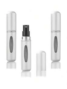 1/5ml Reusable Perfume Bottle, Valentine's Day Gift, Reusable Travel Perfume, Mini Perfume Bottle, Refillable Perfume Spray Bottle, Travel Essential, Multi-Color, Bottle, Spray Bottle, Mini Portable Empty Liquid Container, Travel Essential, Beach, Fall Decoration Travel, School Supply Storage Box, Back To School Essential - Bạc - Xem 4