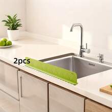 Kitchen Sink Silicone Splash Guard - Non-Slip, Easy To Clean Countertop Divider With Large Suction Cups, Fits Standard Sinks, Prevents Water Stains And Clutter, Suitable For Home And Restaurant Use, Kitchen Sink Accessory Durable Kitchen Supplies - Multicolor - View 16