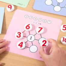 1件装数学加法计算数字数组游戏，益智解谜，数字填充，认知训练玩具，适合3岁以上儿童 - 彩色 - 查看 7