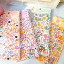 Cute Japanese Animal Stickers, DIY For Phone Cases, Laptops, Water Bottles, Suitable For Diaries, Stationery, School Supplies, Etc. - Multicolor - View 3