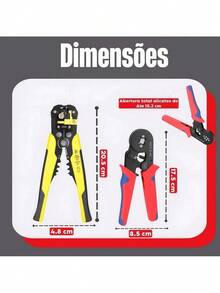 3-In-1 Crimping Tool For Electrical Use - Strips, Crimps, And Presses Tubular Eyelets Safely (Kit With 1200 Terminals) - 剝線鉗 - 查看 4