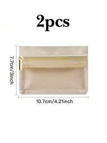 1/2/3pcs Portable Jewelry Box, Can Store Earrings, Necklaces, Rings, Bracelets, Travel Jewelry Organizer Bag